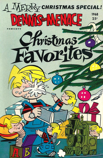 Cover for Dennis the Menace Giant (Hallden; Fawcett, 1958 series) #61 - Dennis the Menace Christmas Favorites