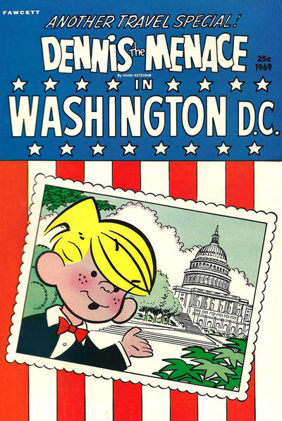 Cover for Dennis the Menace Giant (Hallden; Fawcett, 1958 series) #72 - Dennis the Menace in Washington D.C.