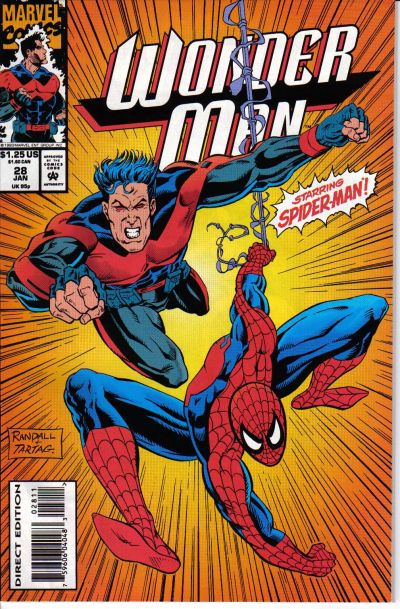 Cover for Wonder Man (Marvel, 1991 series) #28