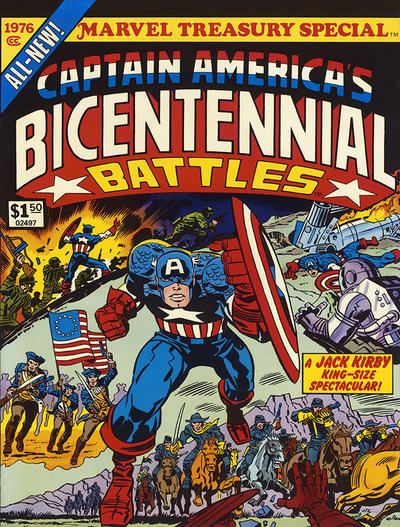 Cover for Marvel Treasury Special Featuring Captain America's Bicentennial Battles (Marvel, 1976 series) #1