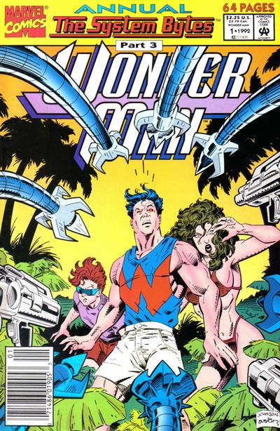 Cover for Wonder Man Annual (Marvel, 1992 series) #1 [Newsstand]
