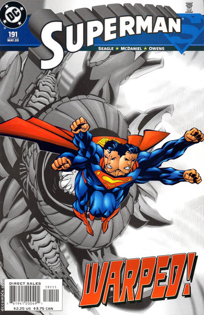 Cover for Superman (DC, 1987 series) #191 [Direct Sales]