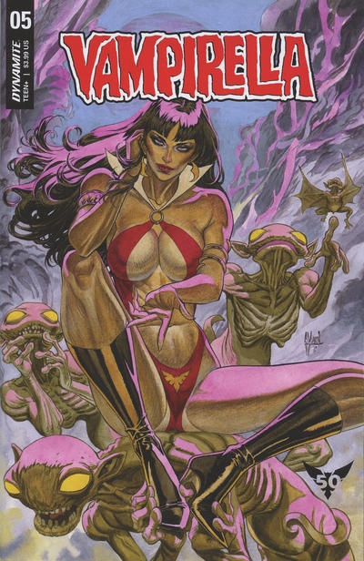 Cover for Vampirella (Dynamite Entertainment, 2019 series) #5 [Cover B Guillem March]