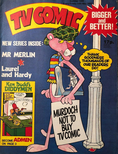 Cover for TV Comic (Polystyle Publications, 1951 series) #1586