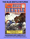 Cover for Gwandanaland Comics (Gwandanaland Comics, 2016 series) #1777 - The Blue Beetle Returns