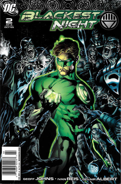 Cover for Blackest Night (DC, 2009 series) #2 [Newsstand]