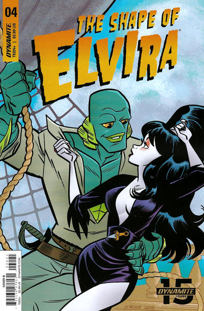 Cover for Elvira: The Shape of Elvira (Dynamite Entertainment, 2019 series) #4 [Cover B J. Bone]