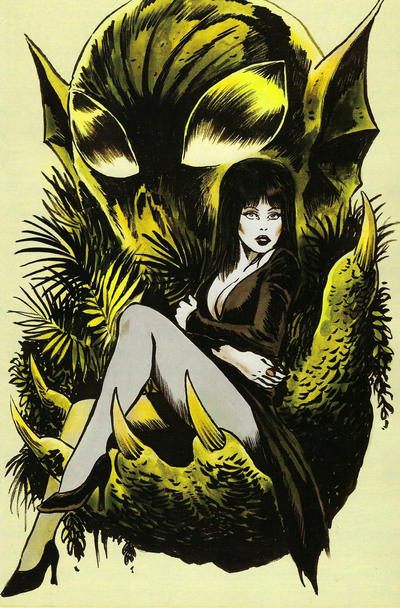 Cover for Elvira: The Shape of Elvira (Dynamite Entertainment, 2019 series) #4 [Incentive Virgin Francesco Francavilla]