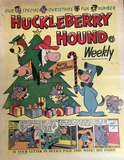 Cover for Huckleberry Hound Weekly (City Magazines, 1961 series) #23 December 1961 [12]