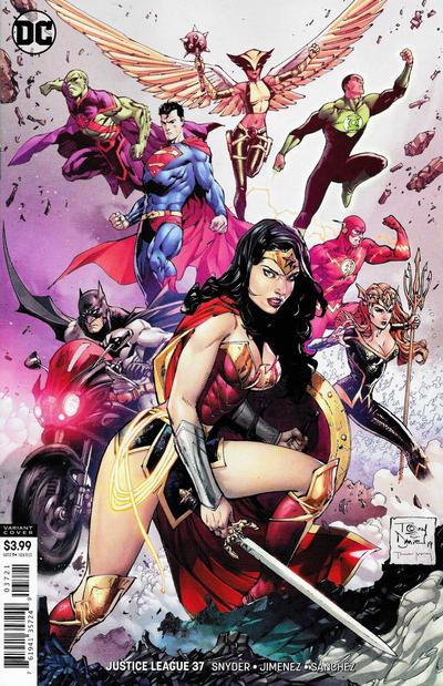 Cover for Justice League (DC, 2018 series) #37 [Tony S. Daniel & Tomeu Morey Variant Cover]