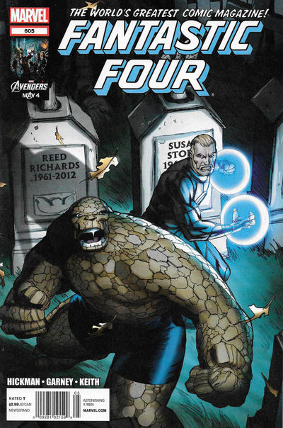 Cover for Fantastic Four (Marvel, 2012 series) #605 [Newsstand]