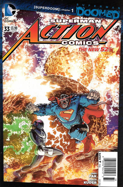 Cover for Action Comics (DC, 2011 series) #33 [Newsstand]