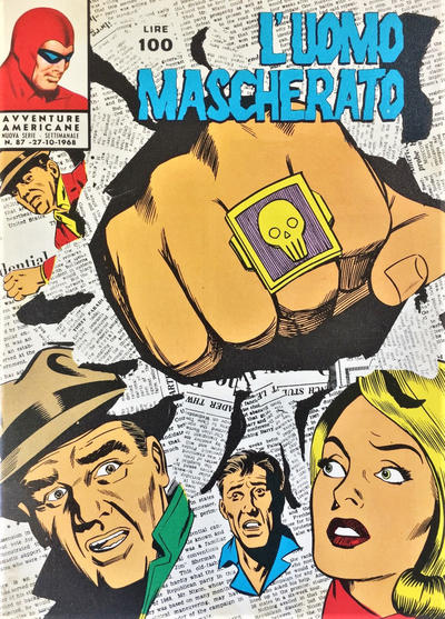 Cover for L'Uomo Mascherato nuova serie [Avventure americane] (Edizioni Fratelli Spada, 1967 series) #87