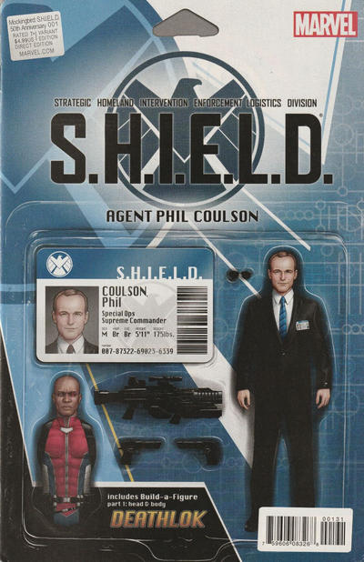 Cover for Mockingbird: S.H.I.E.L.D. 50th Anniversary (Marvel, 2015 series) #1 [John Tyler Christopher Action Figure (Agent Phil Coulson)]