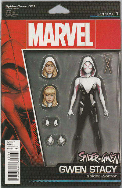 Cover for Spider-Gwen (Marvel, 2015 series) #1 [Variant Edition - Action Figure - John Tyler Christopher Cover]