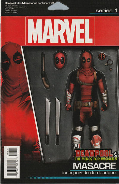 Cover for Deadpool & the Mercs for Money (Marvel, 2016 series) #1 [John Tyler Christopher Action Figure (Masacre)]