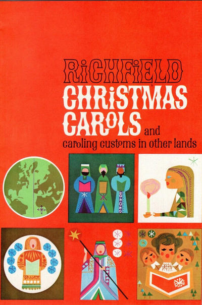 Cover for Christmas Carols (Richfield Boron, 1959 ? series) [Red cover]
