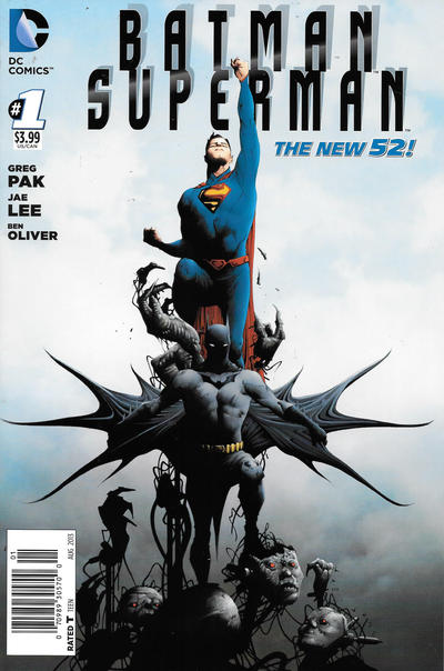 Cover for Batman / Superman (DC, 2013 series) #1 [Newsstand]