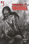 Cover Thumbnail for Vengeance of Vampirella (2019 series) #3 [FOC B&W Art by Lucio Parrillo]