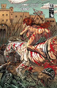 Cover for Belladonna: Fire and Fury (Avatar Press, 2017 series) #13 [Wraparound Nude Variant Cover]