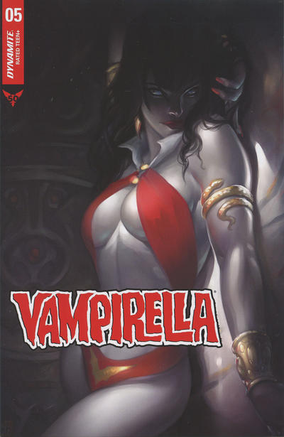 Cover for Vampirella (Dynamite Entertainment, 2019 series) #5 [FOC Art by Meghan Hetrick]