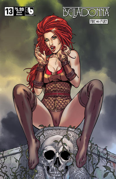 Cover for Belladonna: Fire and Fury (Avatar Press, 2017 series) #13 [Shield Maiden Variant]