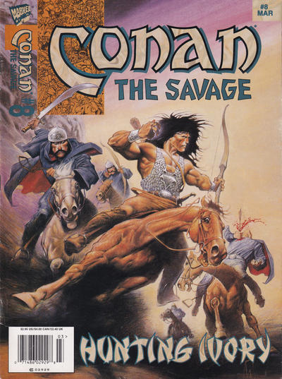 Cover for Conan the Savage (Marvel, 1995 series) #8 [Newsstand]