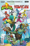 Cover Thumbnail for Mighty Morphin Power Rangers / Teenage Mutant Ninja Turtles (2019 series) #1 [Dan Mora]