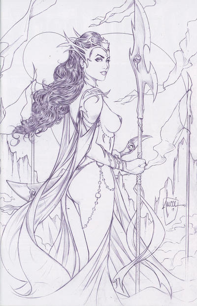 Cover for Dejah Thoris (Dynamite Entertainment, 2019 series) #1 [Incentive Pencil Cover Billy Tucci]