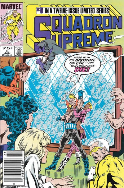Cover for Squadron Supreme (Marvel, 1985 series) #5 [Newsstand]