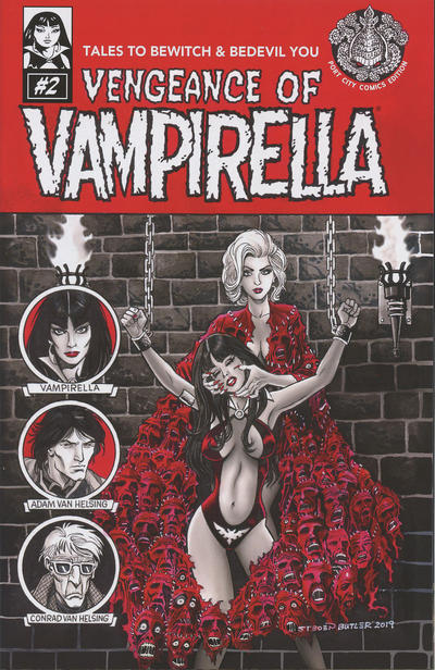 Cover for Vengeance of Vampirella (Dynamite Entertainment, 2019 series) #2 [Port City Exclusive Art by Steven Butler]