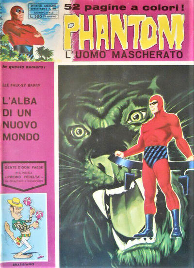 Cover for L'Uomo Mascherato Phantom [Avventure americane] (Edizioni Fratelli Spada, 1972 series) #60