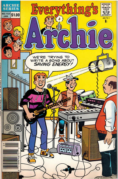 Cover for Everything's Archie (Archie, 1969 series) #153 [Newsstand]