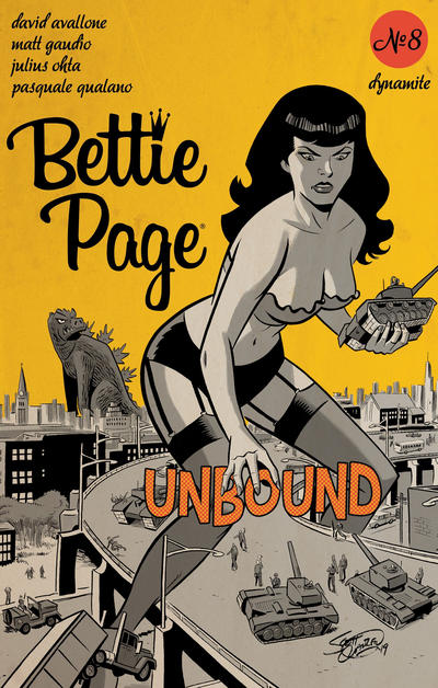 Cover for Bettie Page Unbound (Dynamite Entertainment, 2019 series) #8 [Cover A John Royle]