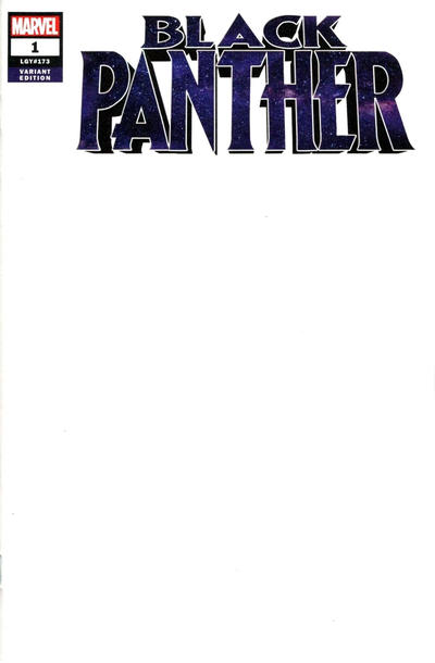 Cover for Black Panther (Marvel, 2018 series) #1 (173) [Blank Cover]