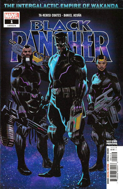 Cover for Black Panther (Marvel, 2018 series) #1 (173) [Second Printing - Daniel Acuña]