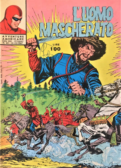 Cover for L'Uomo Mascherato nuova serie [Avventure americane] (Edizioni Fratelli Spada, 1967 series) #44