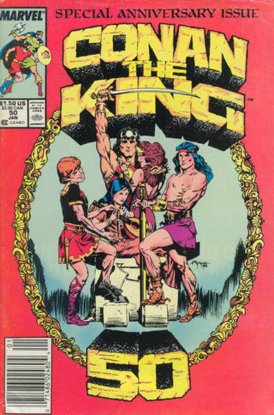 Cover for Conan the King (Marvel, 1984 series) #50 [Newsstand]