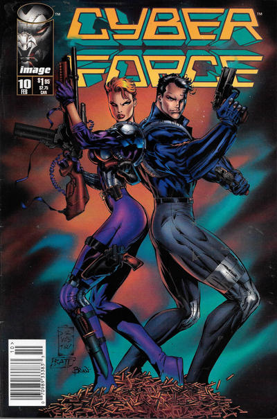Cover for Cyberforce (Image, 1993 series) #10 [Newsstand]
