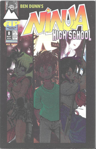 Cover for Ninja High School (Antarctic Press, 1994 series) #0 [Mirrored Foil Special Edition]