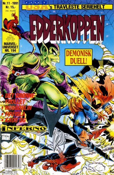 Cover for Edderkoppen (Semic, 1984 series) #11/1991