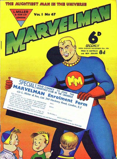 Cover for Marvelman (L. Miller & Son, 1954 series) #67