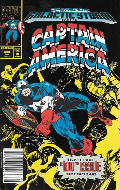 Cover for Captain America (Marvel, 1968 series) #400 [Australian]