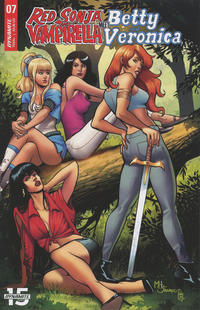 Cover Thumbnail for Red Sonja and Vampirella Meet Betty and Veronica (Dynamite Entertainment, 2019 series) #7 [Cover E Maria Sanapo]