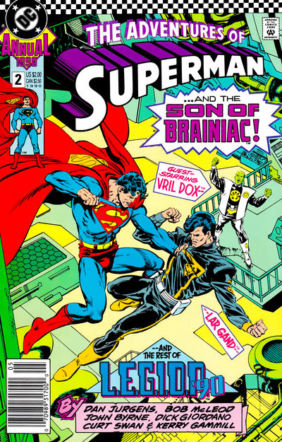 Cover for Adventures of Superman Annual (DC, 1987 series) #2 [Newsstand]