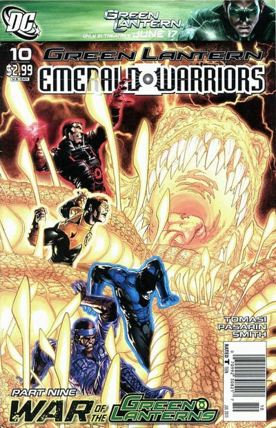 Cover for Green Lantern: Emerald Warriors (DC, 2010 series) #10 [Newsstand]