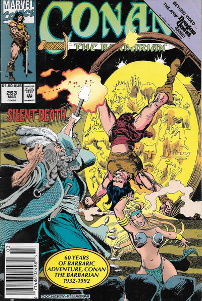 Cover for Conan the Barbarian (Marvel, 1970 series) #263 [Australian]