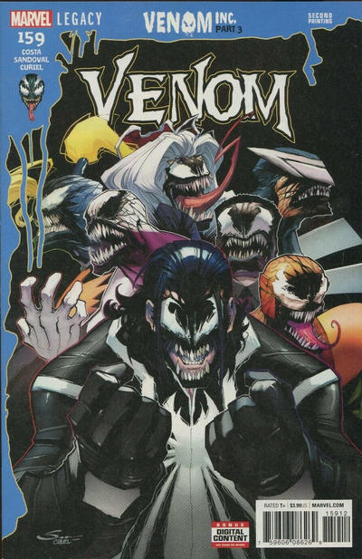 Cover for Venom (Marvel, 2017 series) #159 [Second Printing]