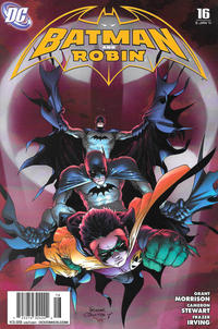 Cover for Batman and Robin (DC, 2009 series) #16 [Newsstand]