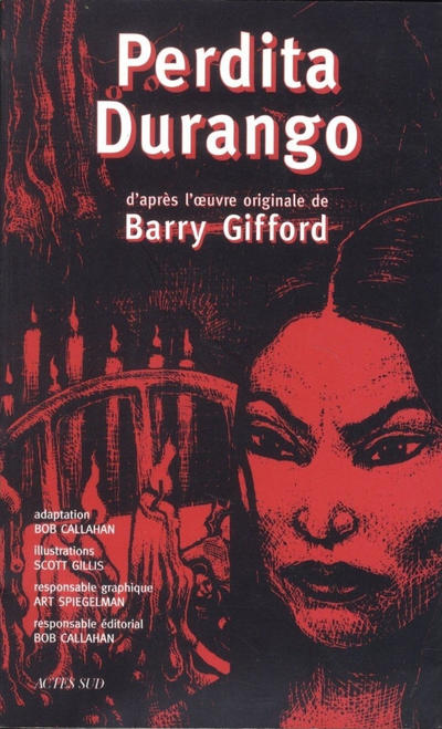 Cover for Perdita Durango (Actes Sud, 1996 series) 